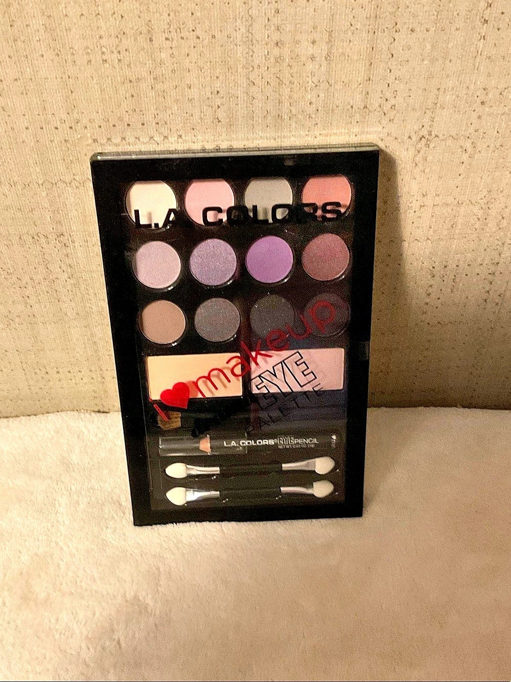 L.A. Colors Drama Eye Palette 12-Color Purple & Pink Eyeshadow